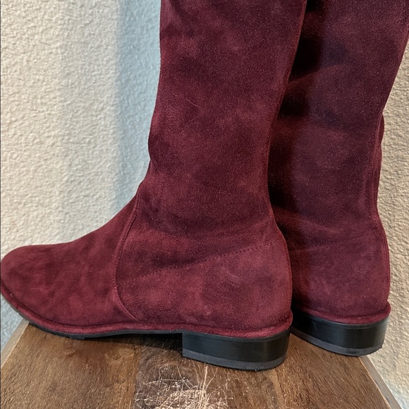 Stuart Weitzman Lowland over-the-knee boot Burgundy suede Women’s Size 6.5 - Picture 8 of 12